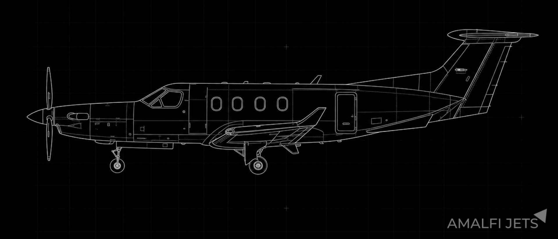 Pilatus PC-12/47 technical schematic
