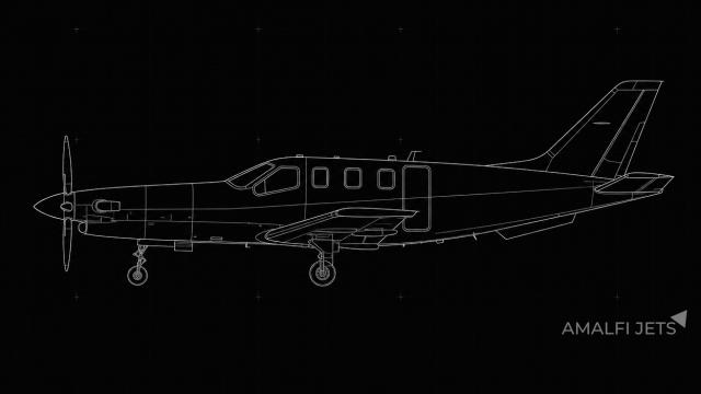 Socata TBM-700A technical schematic