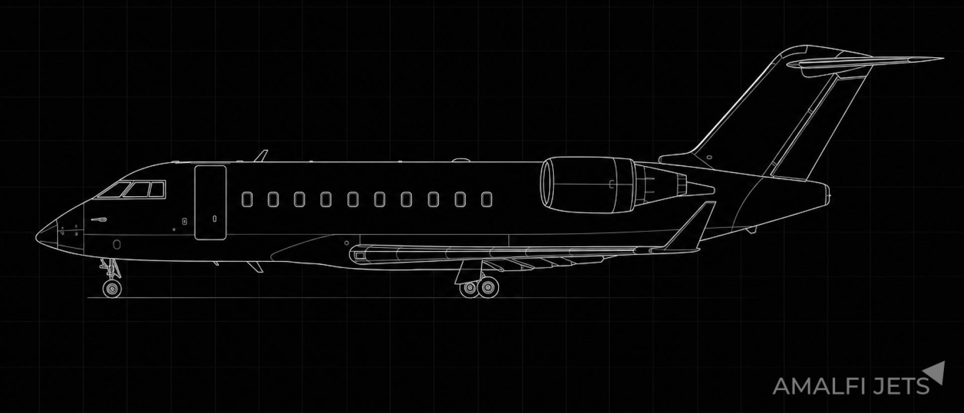 Challenger 601-1A technical schematic