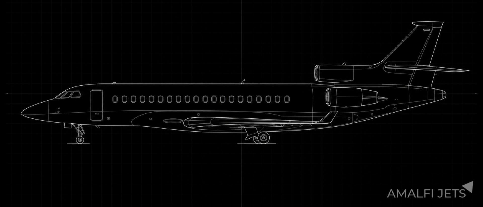 Falcon 8X technical schematic