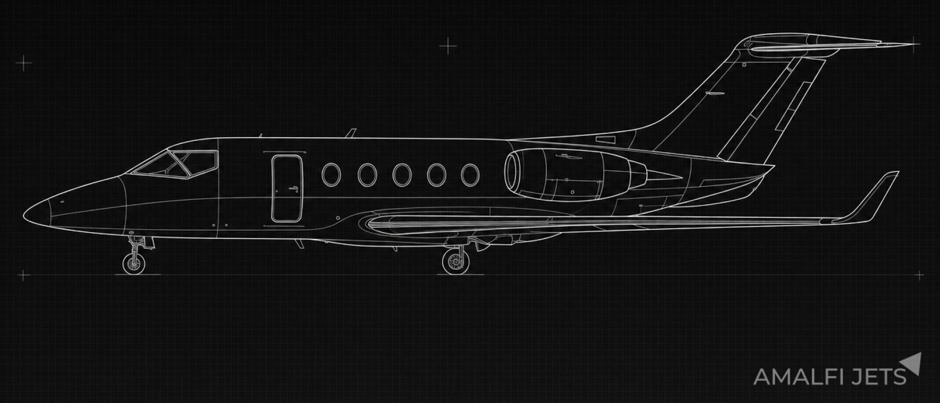 Hawker 400XPR technical schematic