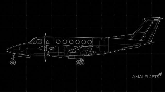 King Air A100 technical schematic