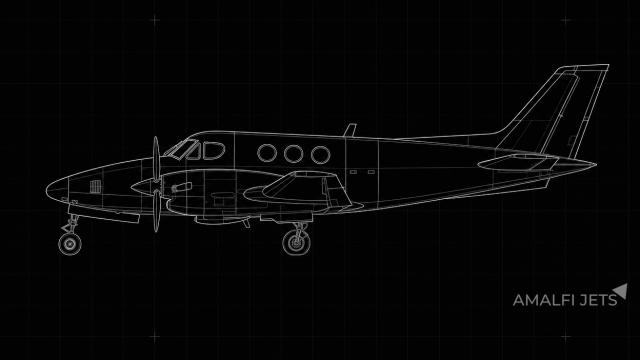 King Air C90GT technical schematic