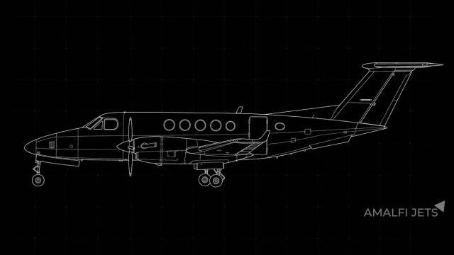 King Air B200CGT technical schematic