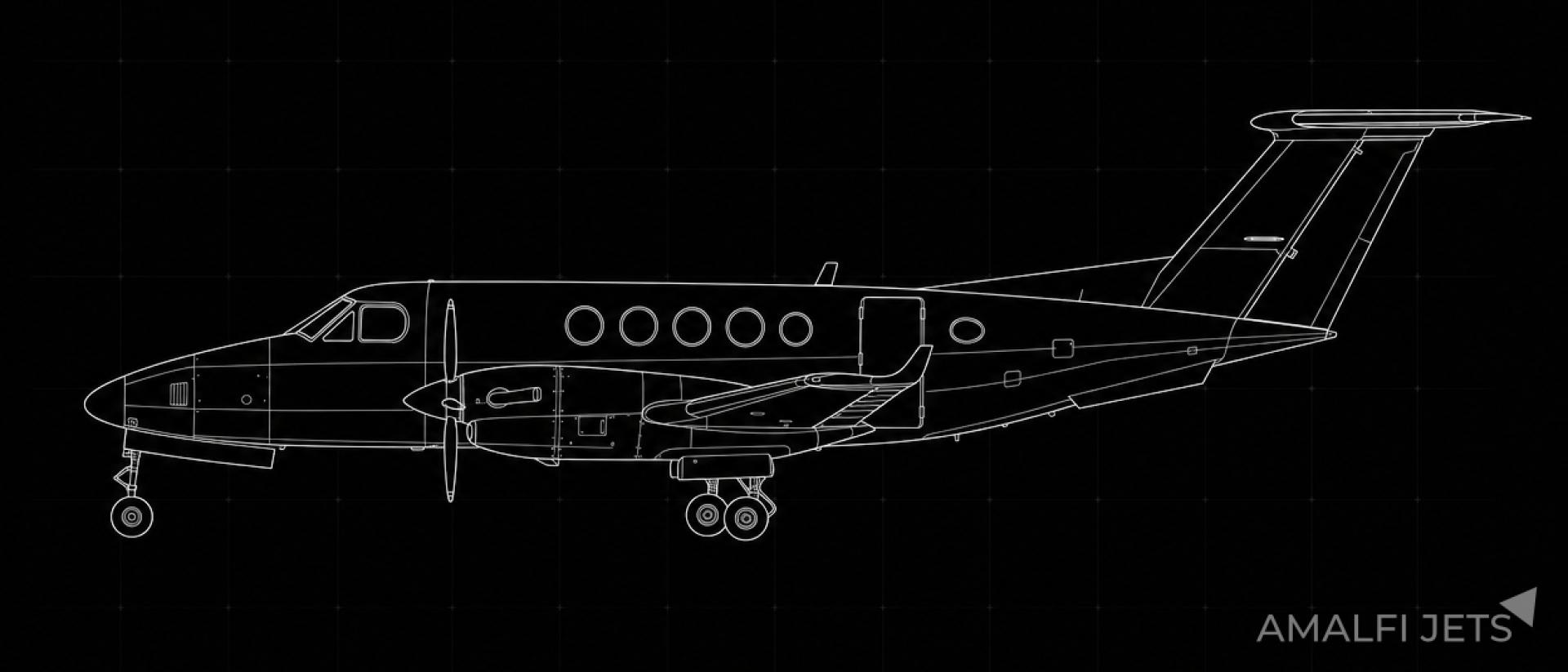 King Air B200CGT technical schematic