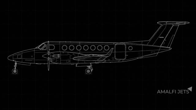 King Air 360C technical schematic