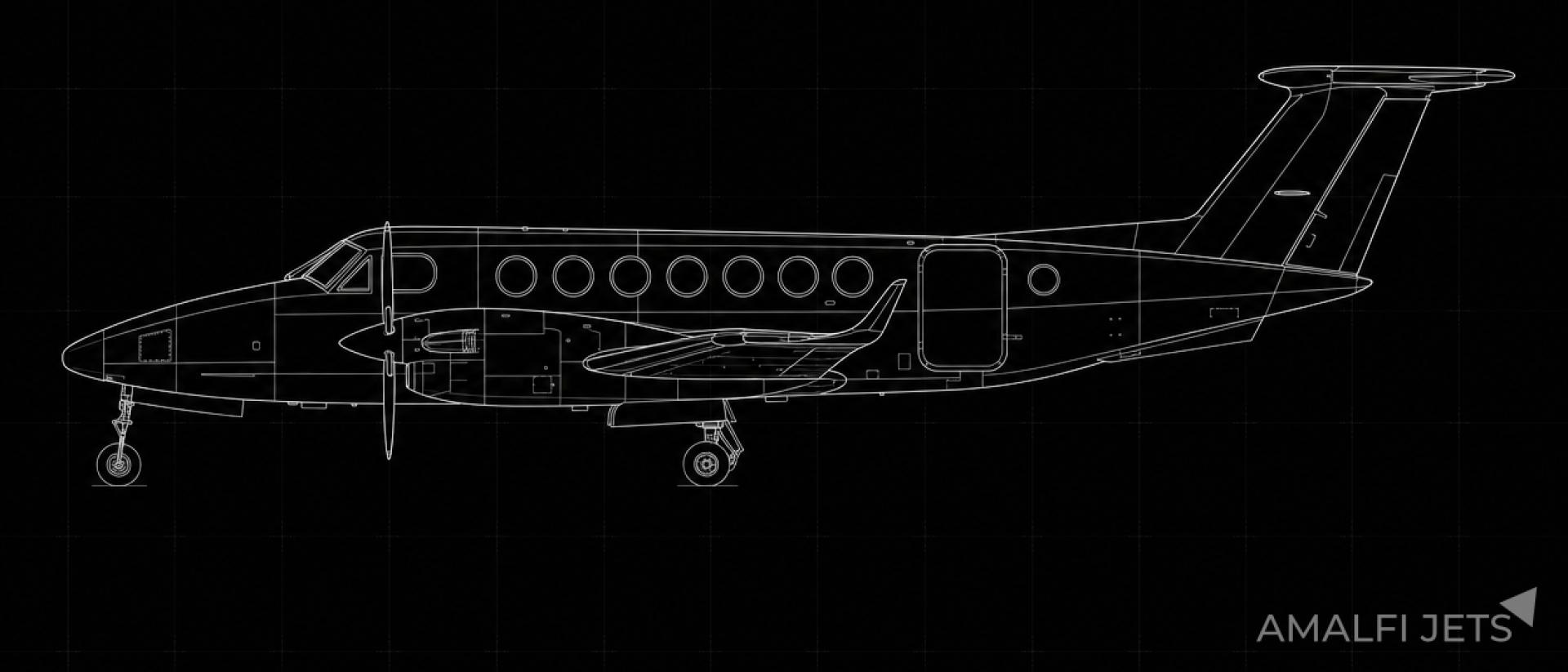 King Air 360C technical schematic