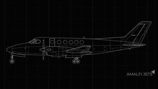 King Air 100 technical schematic