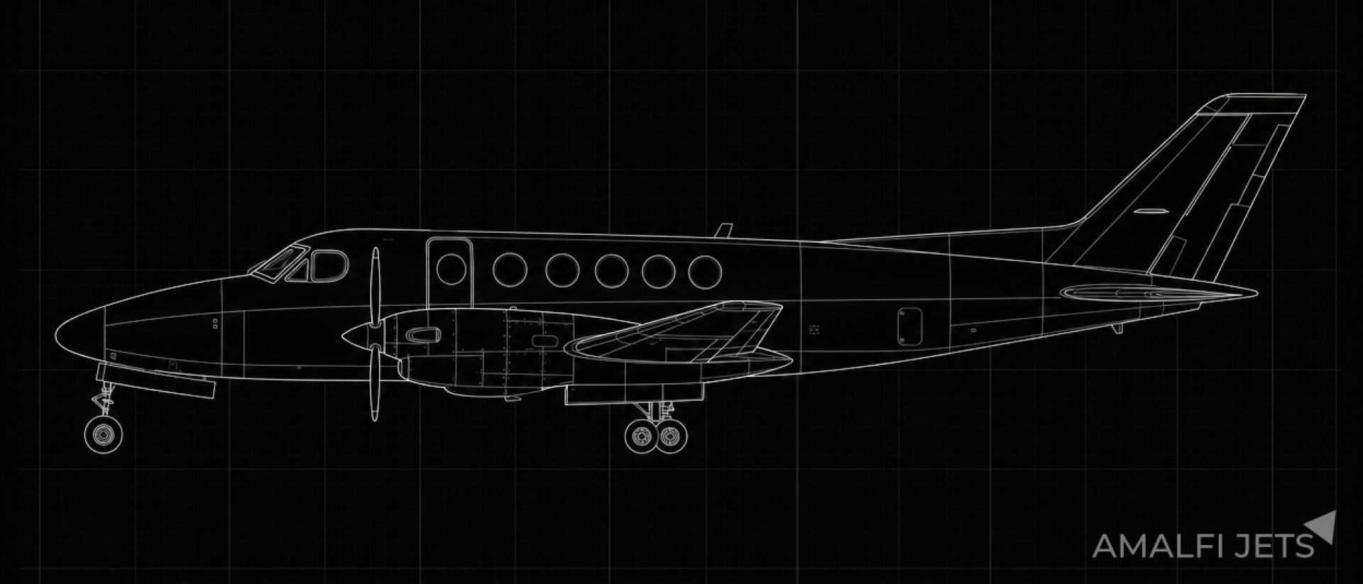 King Air 100 technical schematic