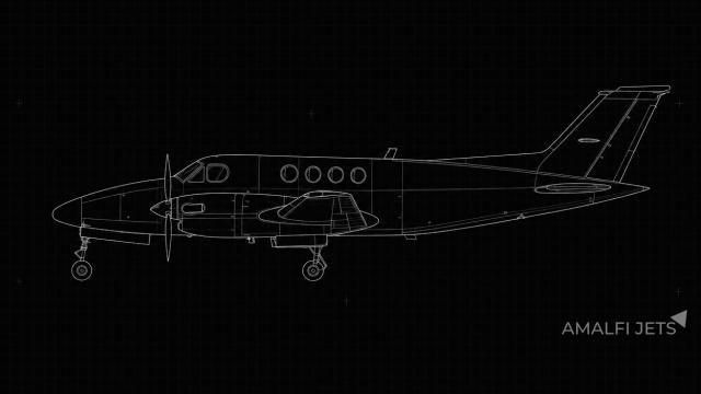King Air B90 technical schematic