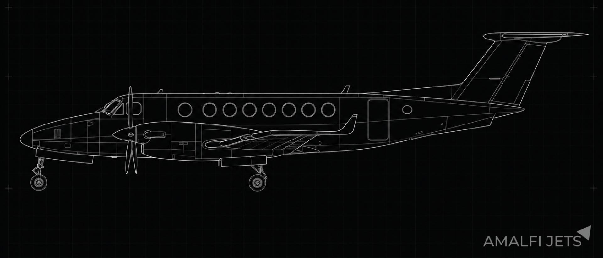 King Air 350C technical schematic