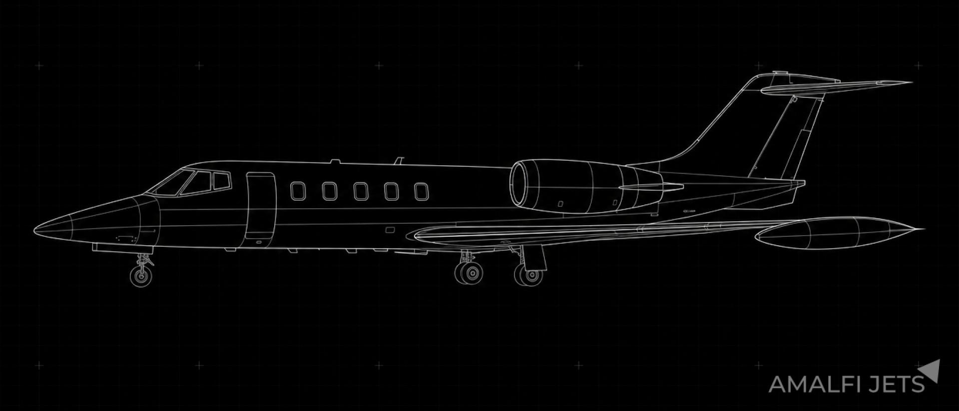 Learjet 25B technical schematic