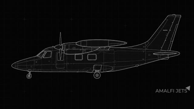 Mitsubishi MU-2P technical schematic