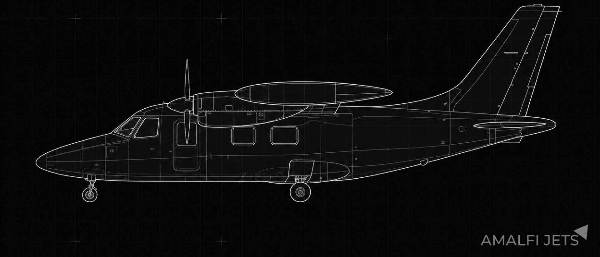Mitsubishi MU-2P technical schematic