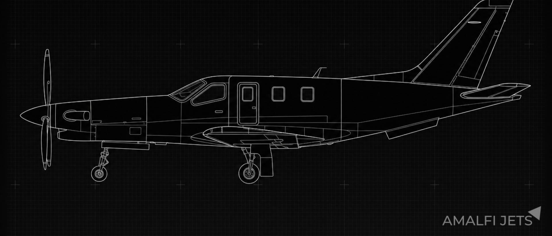 Socata TBM-700B technical schematic