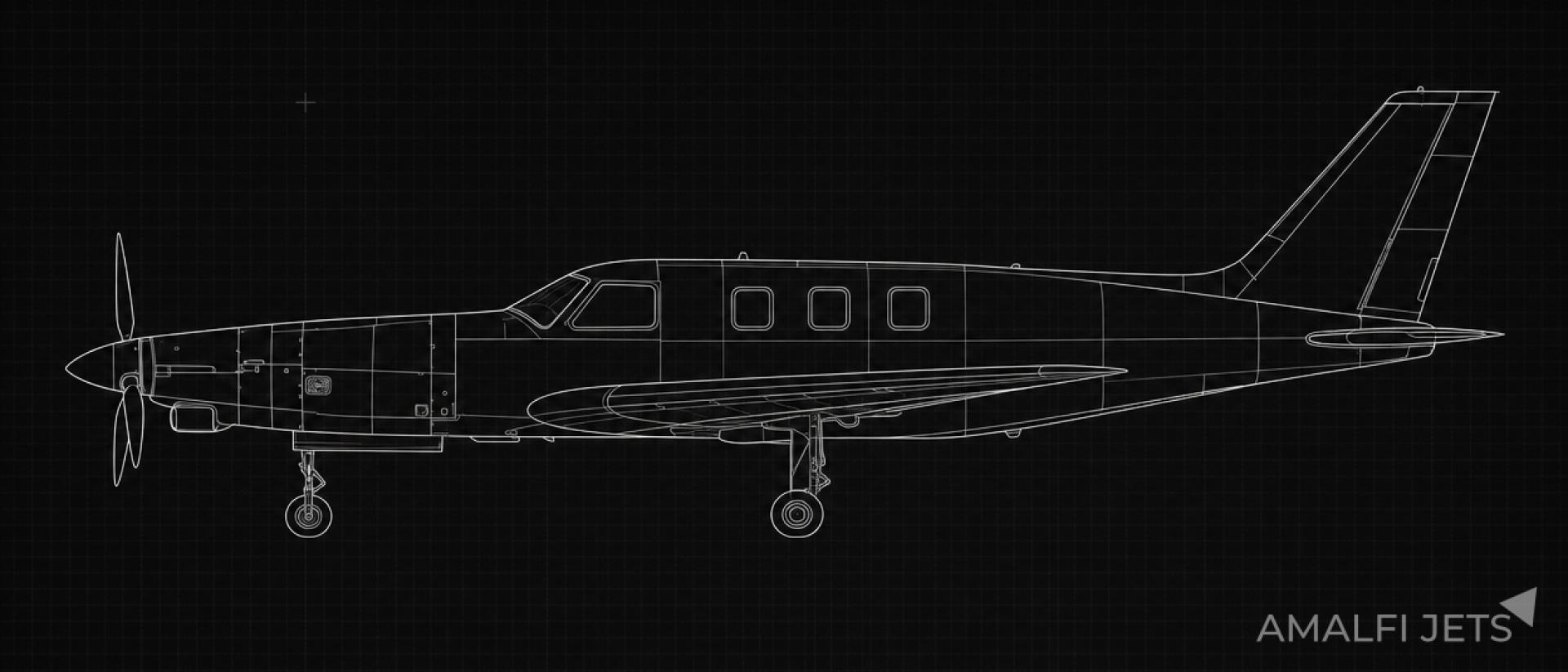 Piper MALIBU JETPROP technical schematic