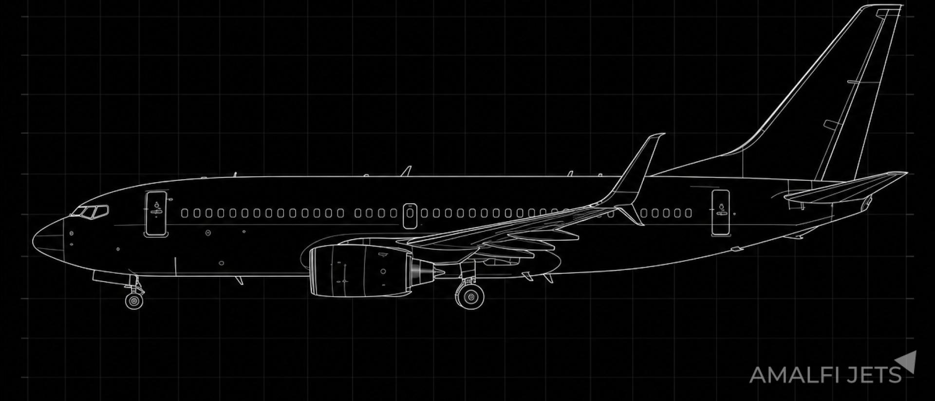 Boeing BBJ technical schematic