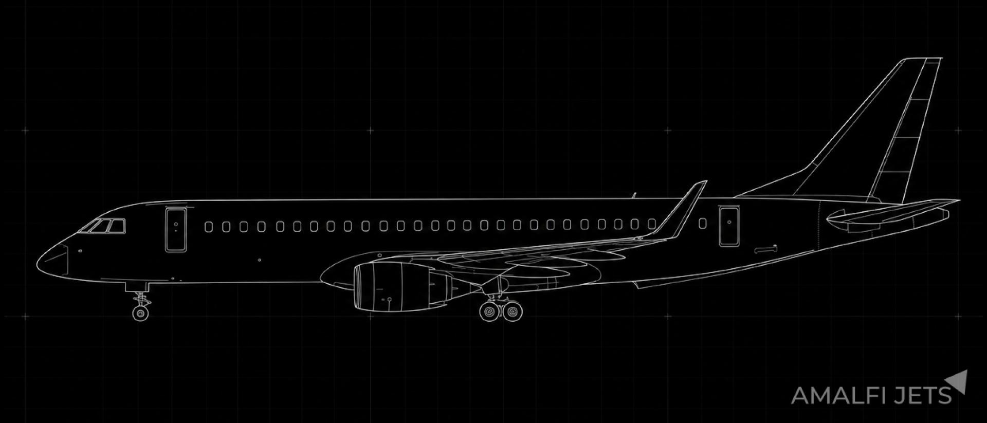 Embraer LINEAGE 1000 technical schematic