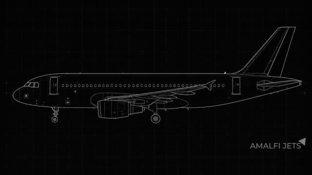 Airbus ACJ318 technical schematic