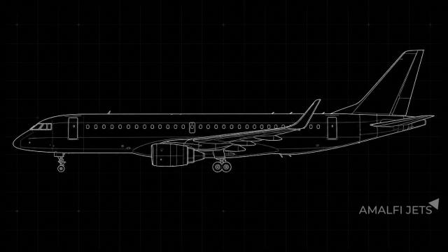 Embraer LINEAGE 1000E technical schematic