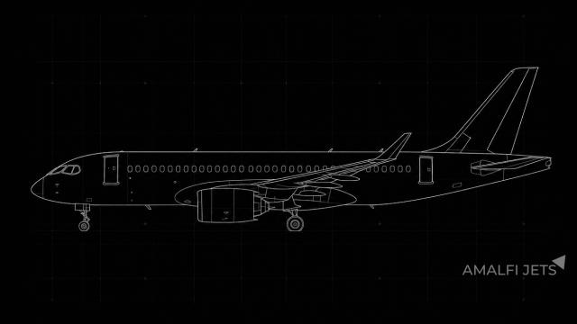 Airbus ACJ TWOTWENTY technical schematic