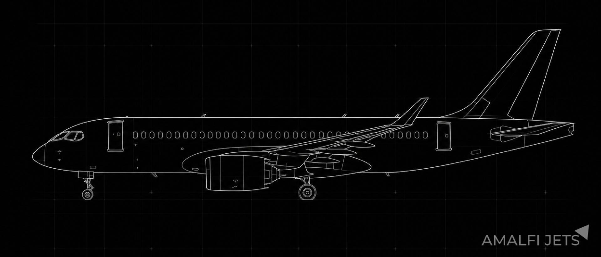 Airbus ACJ TWOTWENTY technical schematic