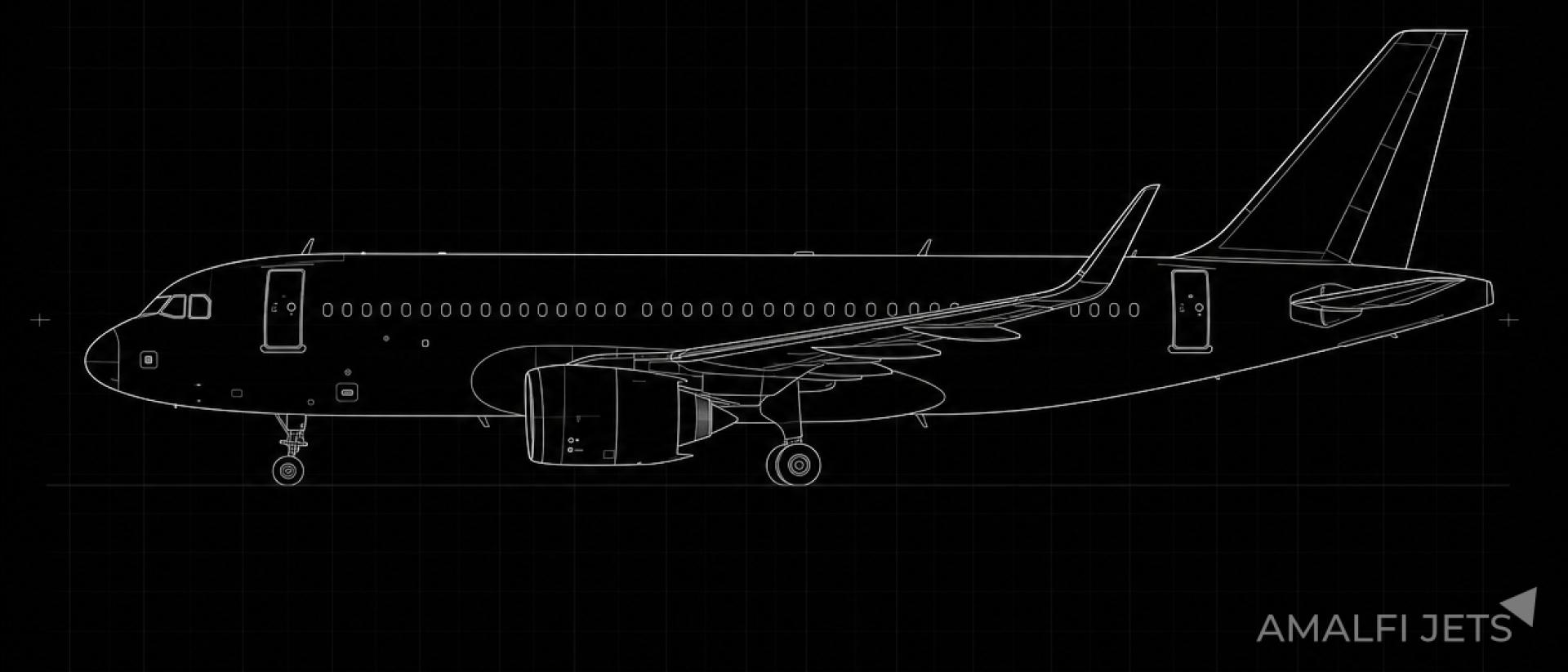 Airbus ACJ319neo technical schematic