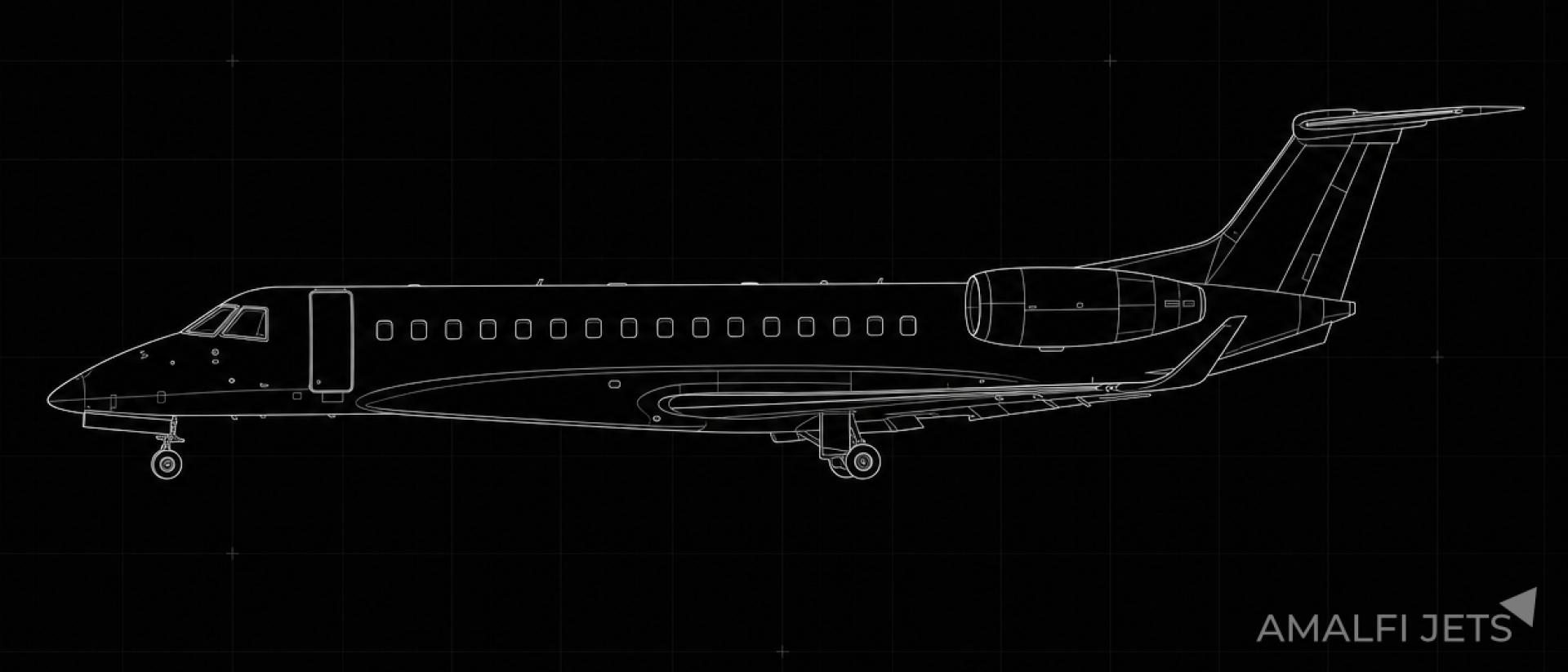 Embraer LEGACY 650E technical schematic
