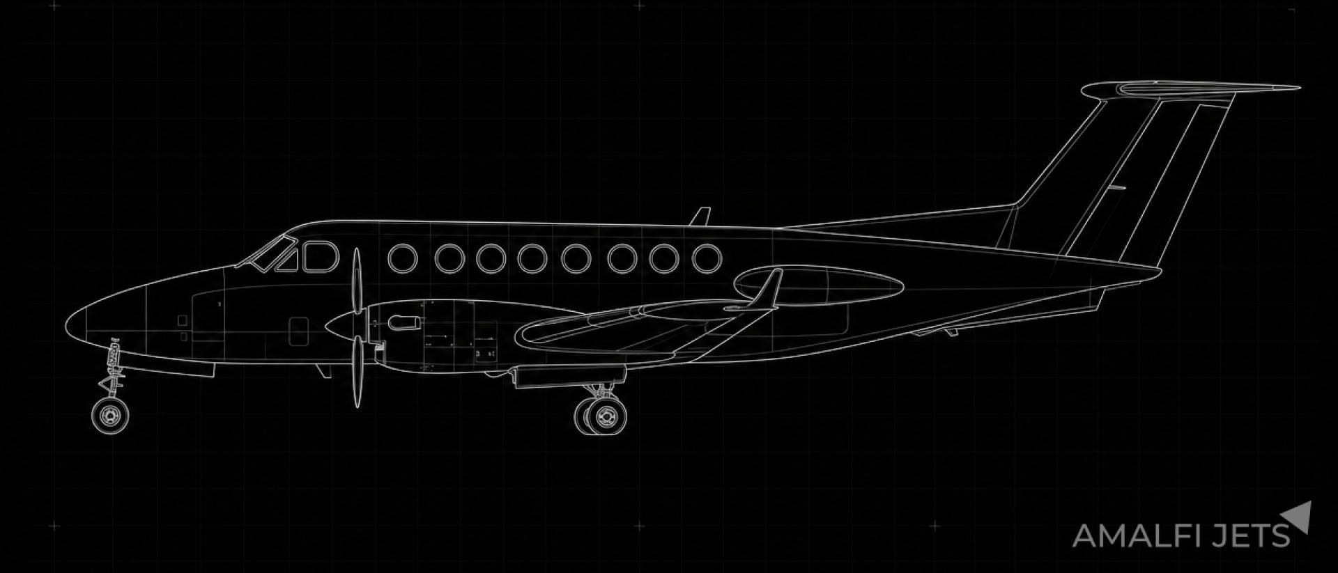 King Air 360ER technical schematic