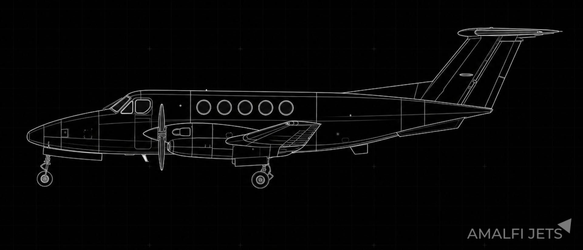 King Air 300LW technical schematic