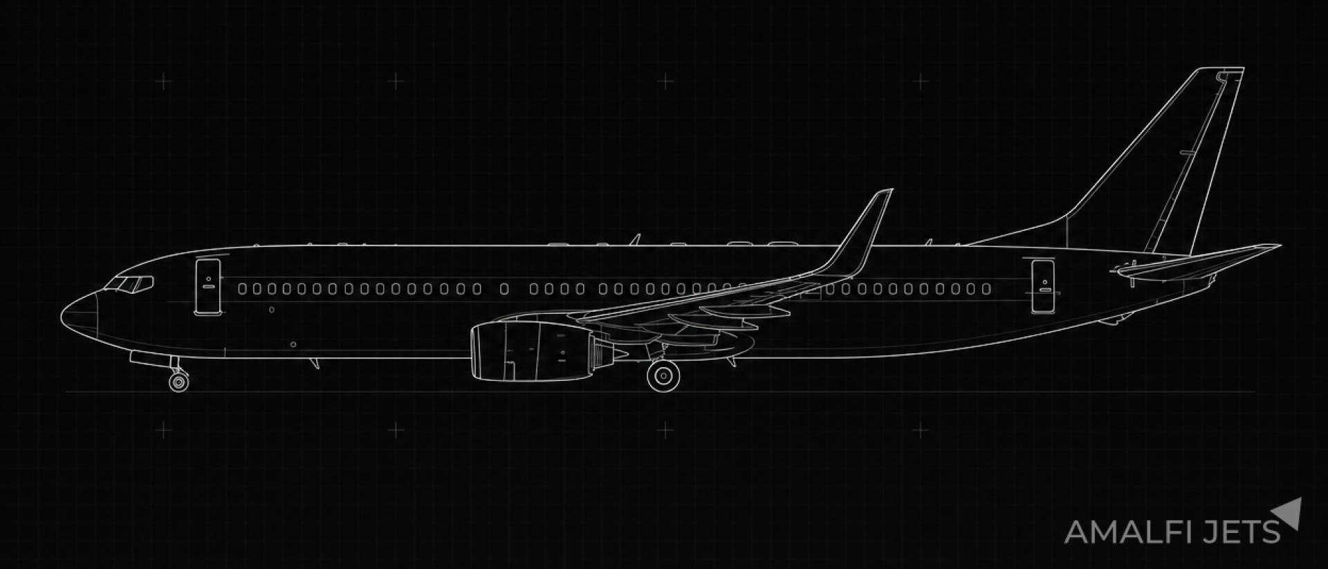 Boeing BBJ2 technical schematic