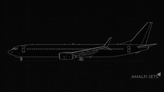 Boeing BBJ3 technical schematic