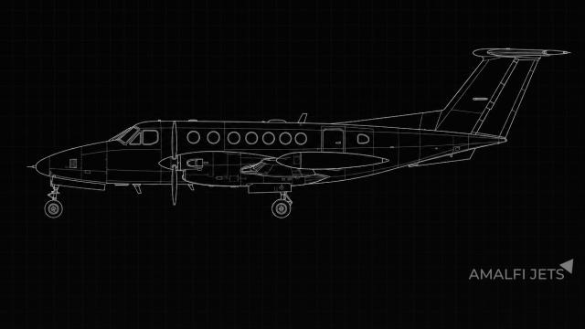 King Air 200T technical schematic
